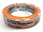 Fita Crepe Imobiliária Laranja Adere 24mm x 50m