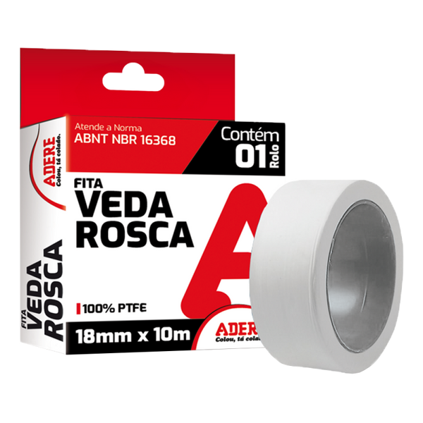 Fita Veda Rosca Adere 18mm x 10m
