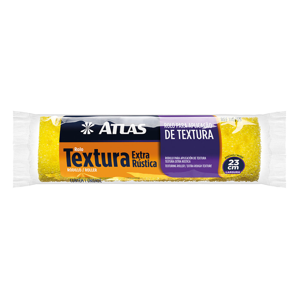 Rolo para Textura Extra Rústica 23cm 110/55 Atlas
