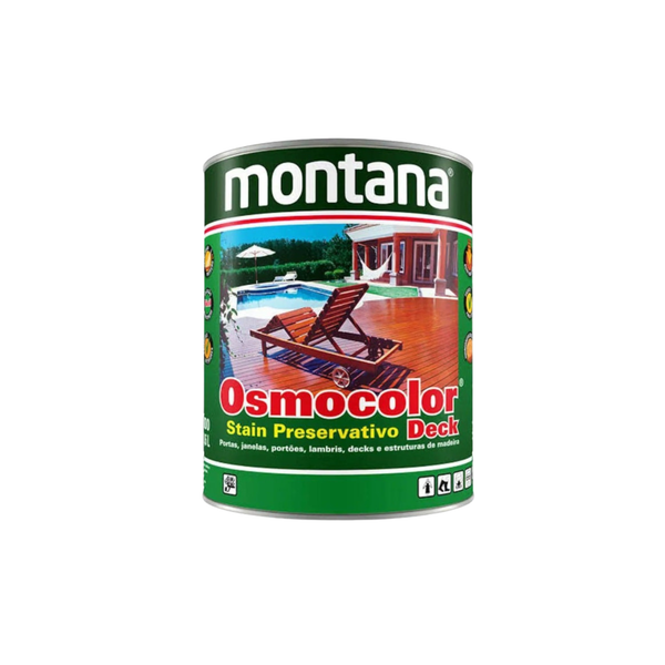 Stain Osmocolor Castanho UV Deck Base Solvente Montana