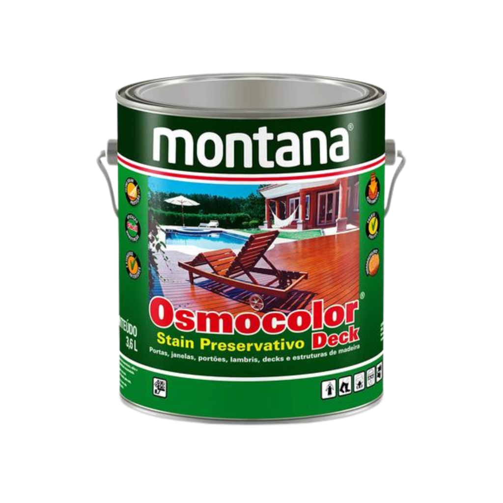 Stain Osmocolor Castanho UV Deck Base Solvente Montana