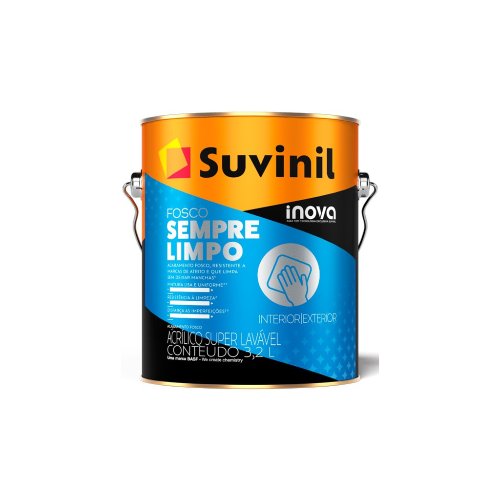 Tinta Acrílica Sempre Limpo Inova Branco Neve Fosco Suvinil