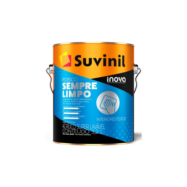 Tinta Acrílica Sempre Limpo Inova Branco Neve Fosco Suvinil