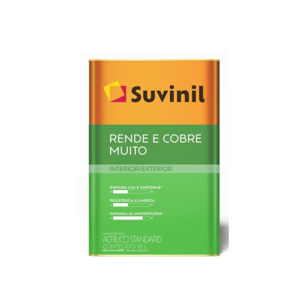 Tinta Acrílica Rende & Cobre Muito Fosco Suvinil