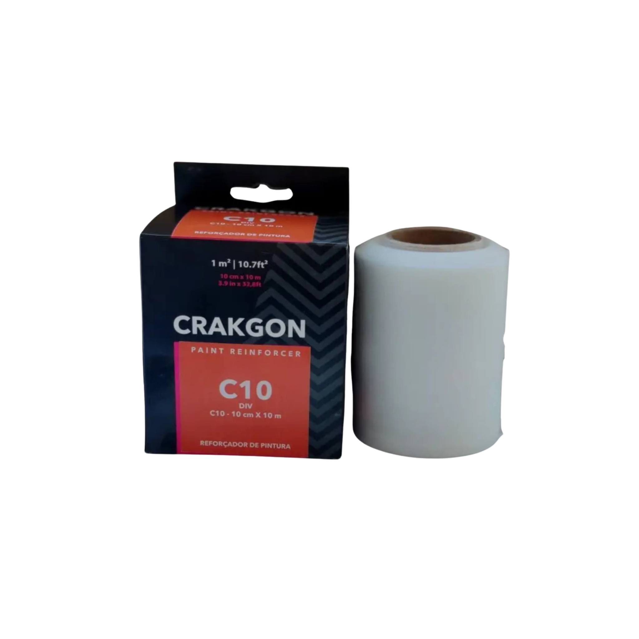 Tela Reforçadora de Pintura Crakgon 10CM — Tratamento de Fissuras e Trincas