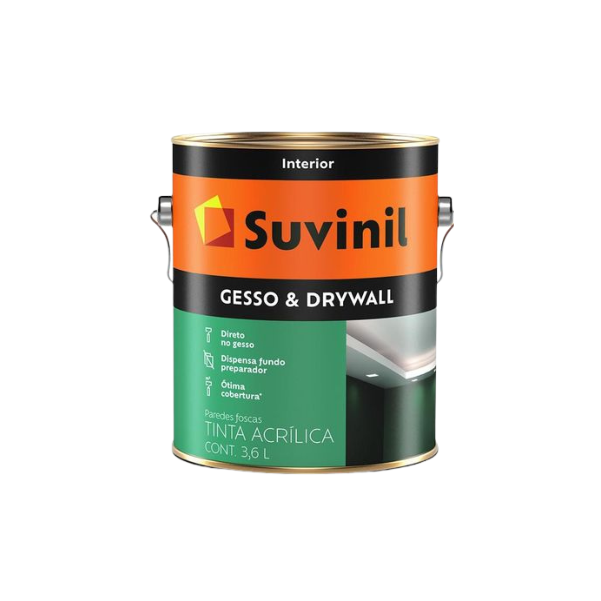 Tinta Acrílica Direto Gesso & Drywall Branco Neve Suvinil