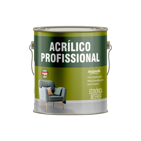 Tinta Acrílica Profissional Fosco Branco Maza 18L