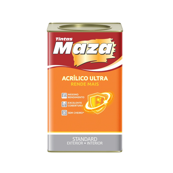 Tinta Acrílica Ultra Rende Mais Fosco Maza