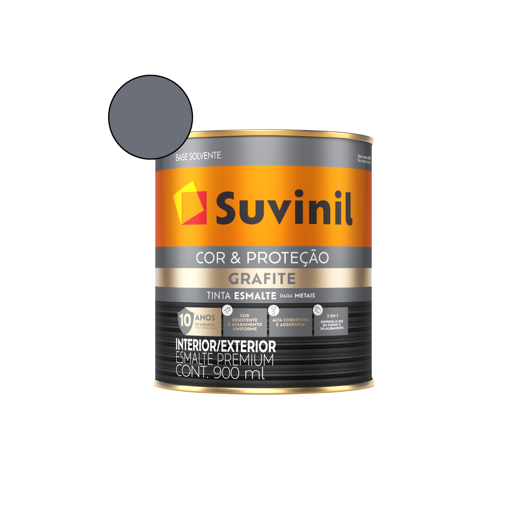 Esmalte Sintético Cor & Proteção Grafite Claro Suvinil 0,9L