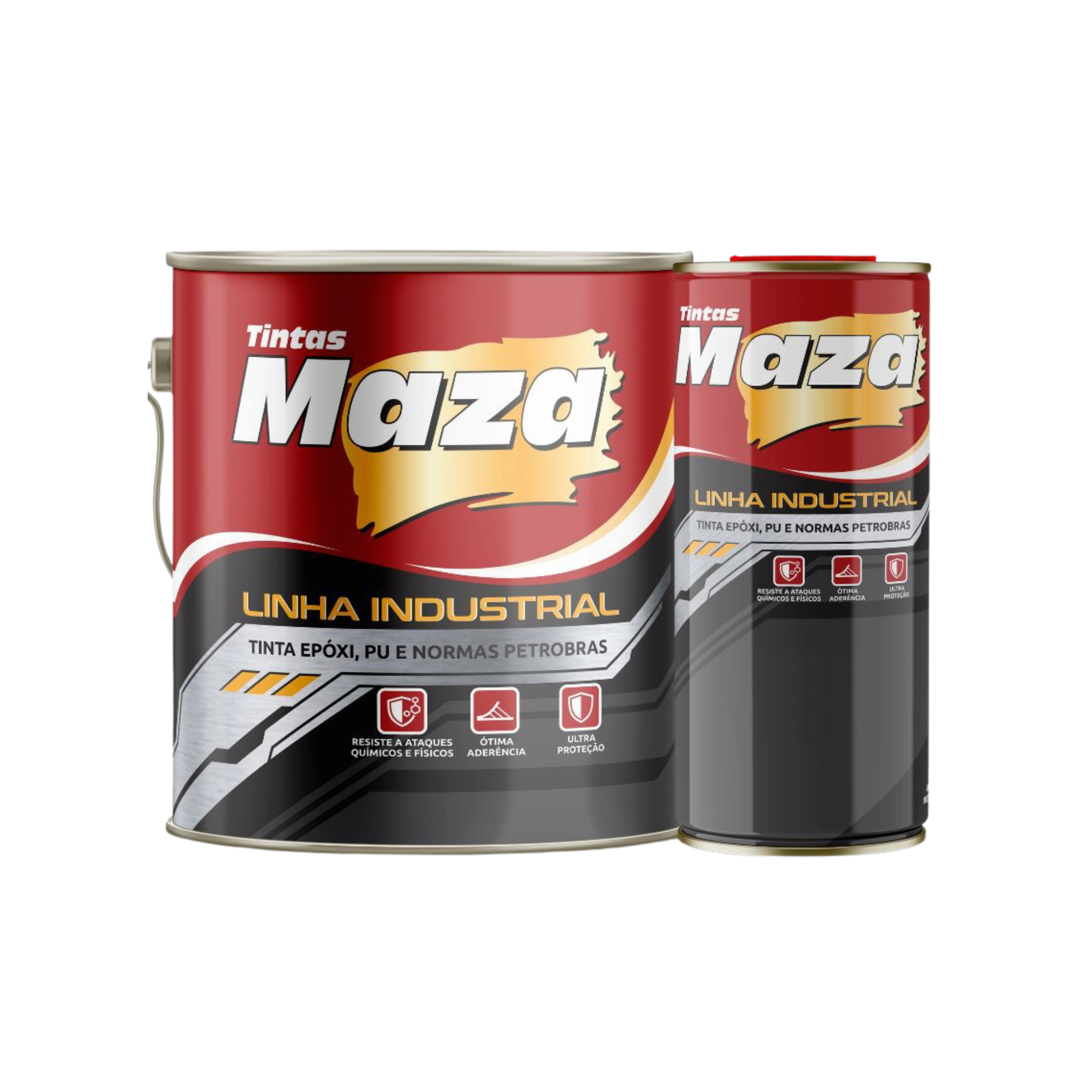 Tinta Mazathane M677 PU Acrílico Dupla Função Maza Kit 3,6L
