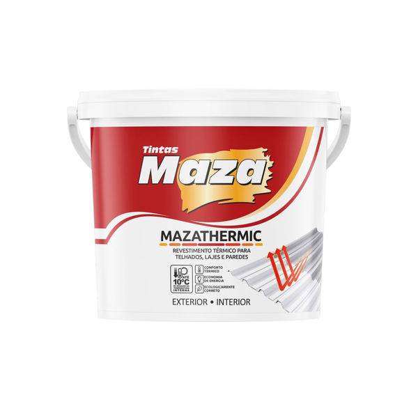 Tinta Isolante Térmico Acústico Branco Mazathermic Maza Balde 18L